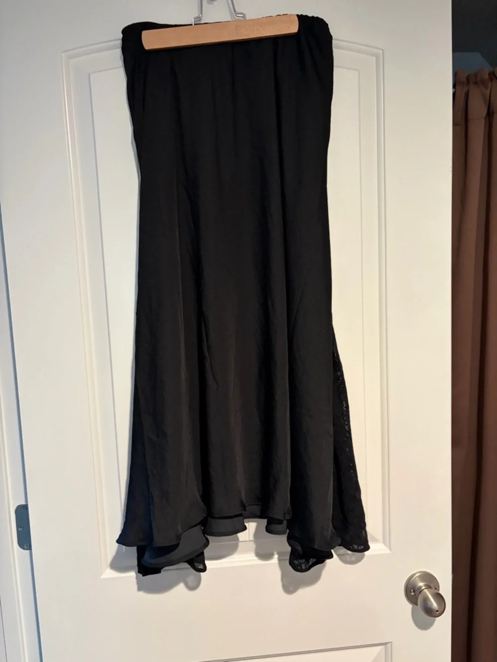 aerie Black Maxi Skirt with Lace Panel - Picture 6 of 6